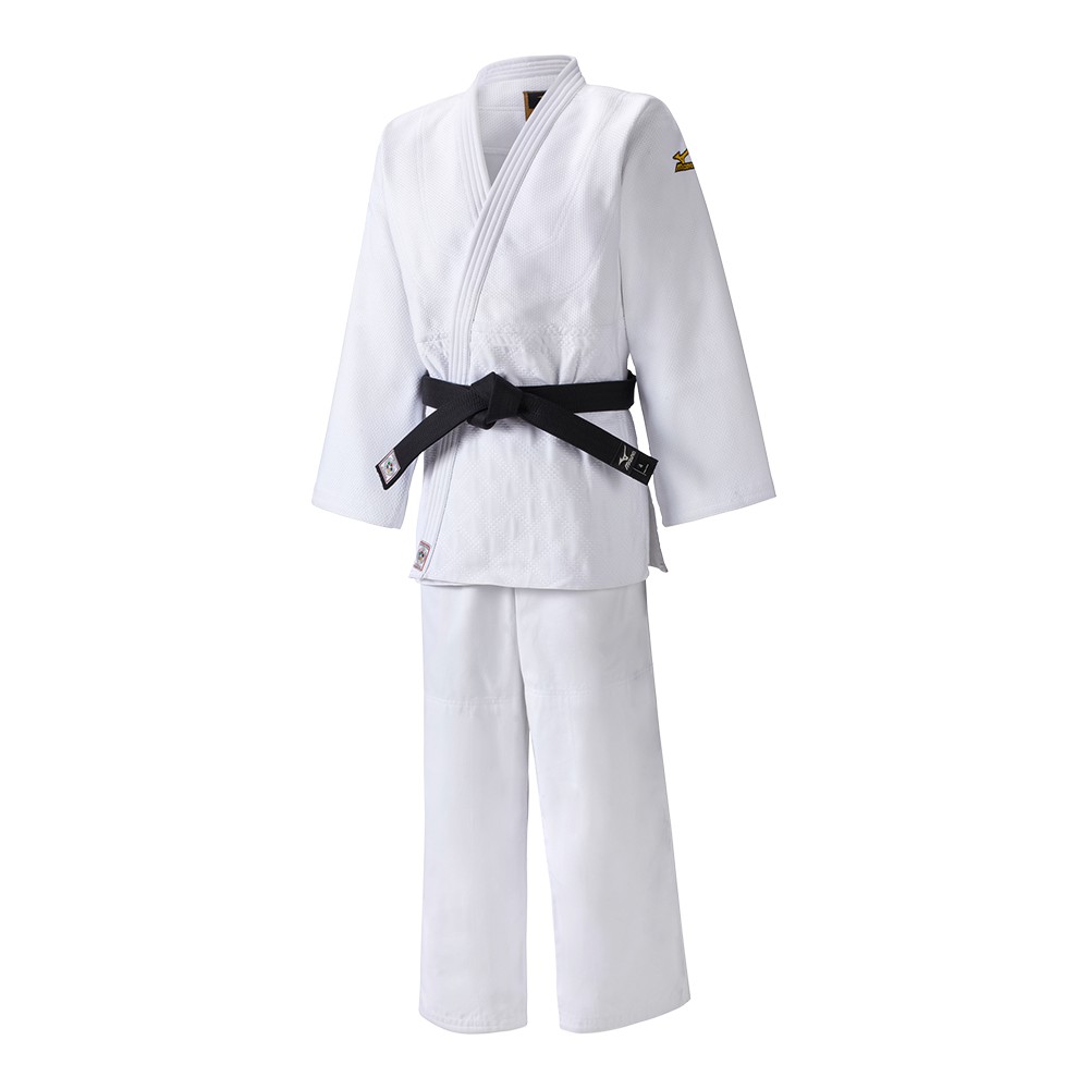 Judogis Mizuno Yusho IJF Hombre Blancas Baratas UJQI-67841